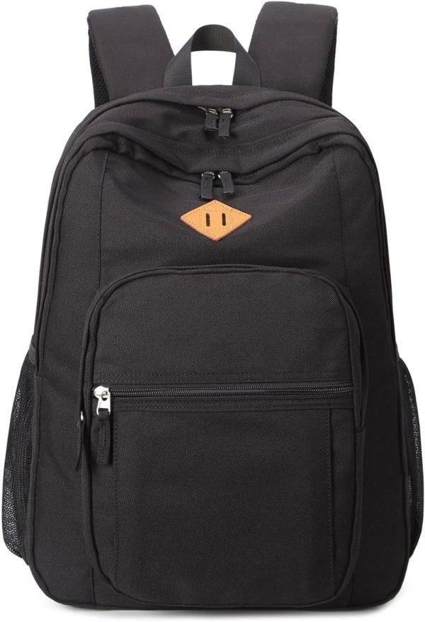 abshoo Classical Basic Travel Backpack For School Water Resistant Bookbag - Image 4