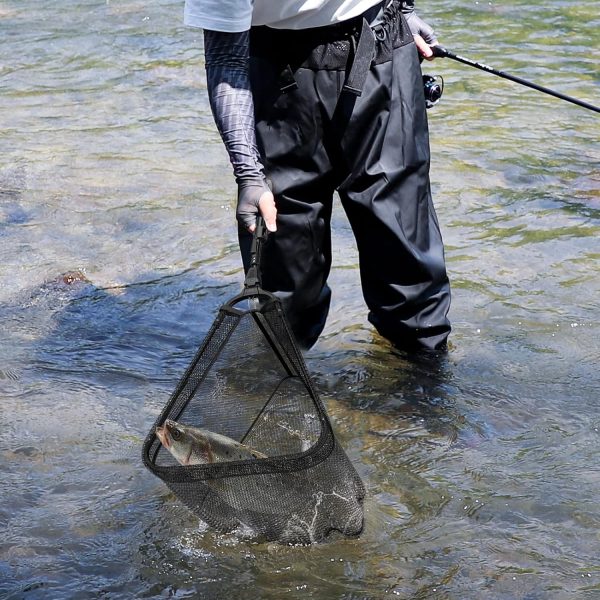 Fishing Net with Handle,Fishing net telescoping Handle, Collapsible Fishing Nets,Folding Fishing Net One Flick to Unfold, Ready in Seconds - Image 6