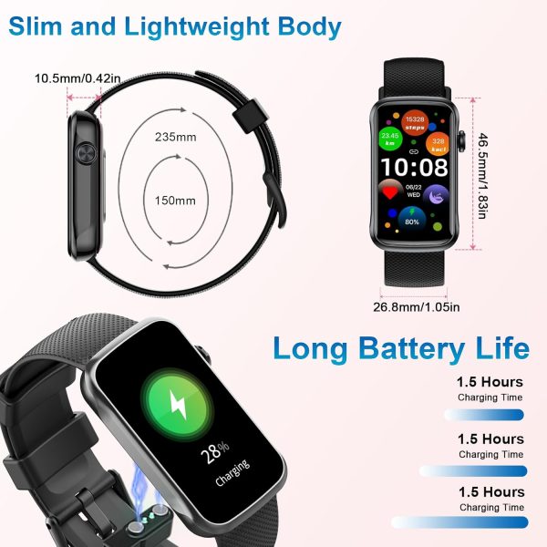 Smart Watch, Smartwatch for Men Women with 24 Sport Modes, IP68 Waterproof Fitness Tracker with 24/7 Heart Rate/Sleep/SpO2 Monitor, Step Tracker, Pedometer, Activity Tracker for Android iOS - Image 7